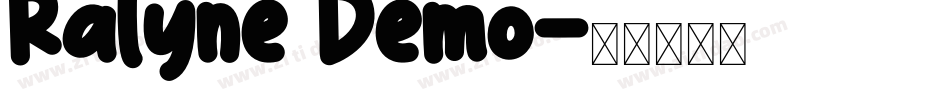 Ralyne Demo字体转换